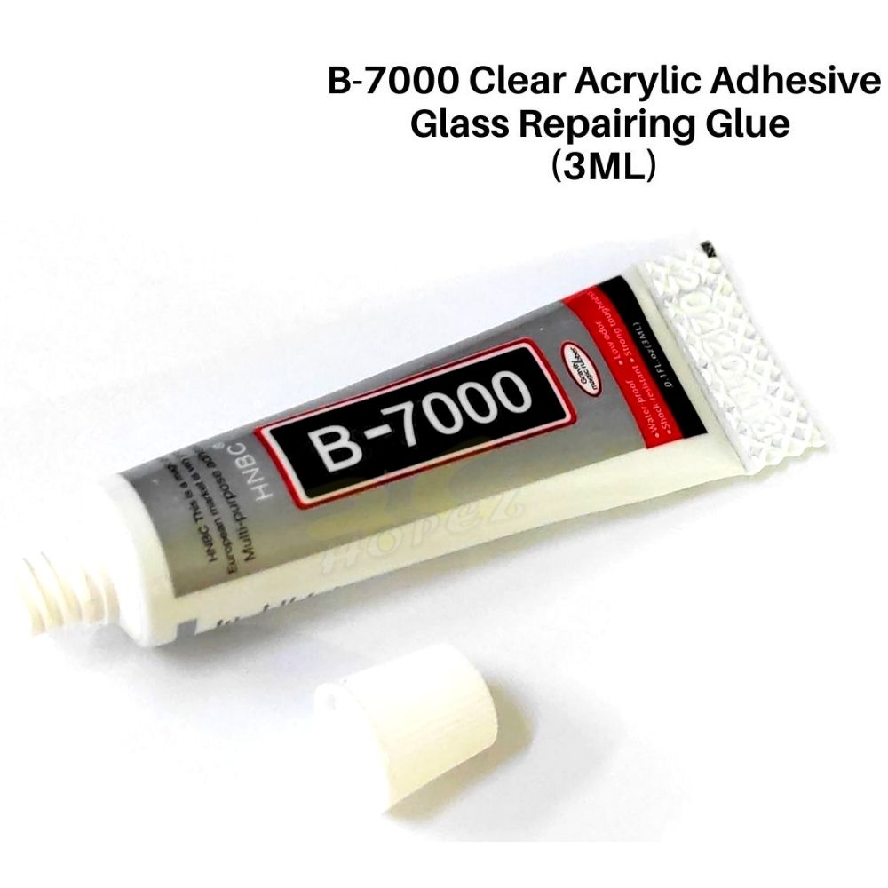 1PC B7000 CLEAR ACRYLIC ADHESIVE GLASS REPAIRING GLUE 3ML RC HOPEZ